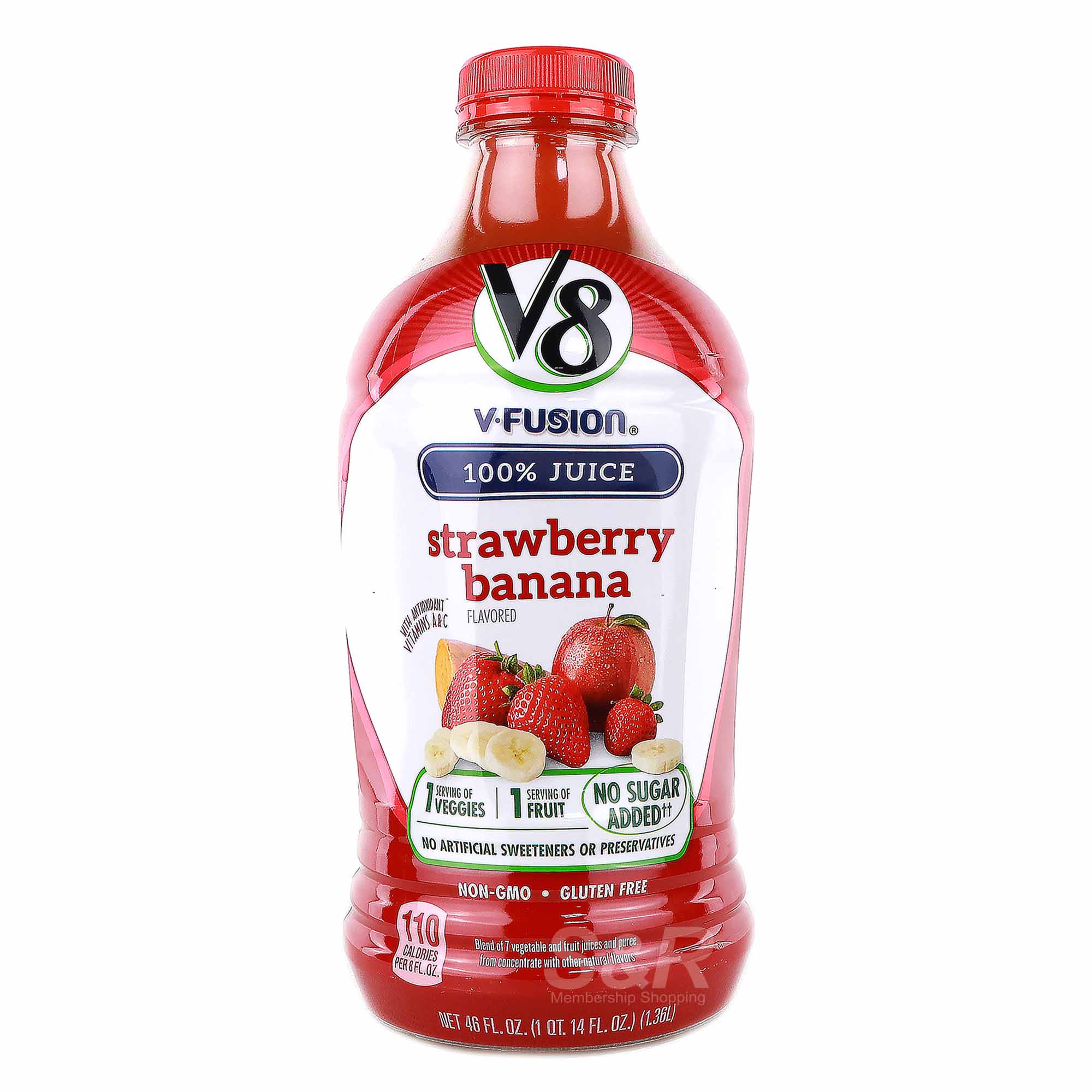 V8 V-Fusion Strawberry Banana Juice Drink 1.36L